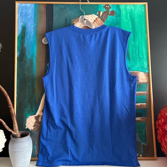 Nike Blue Sleeveless Dri-FIT Shirt s - Picture 5 of 8